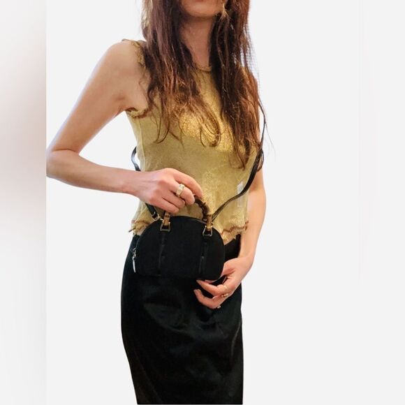 Gucci Handbags - Gucci mini bag with bamboo handle and strap